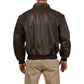A2 Distressed Aviator Cockpit Brown Real Bomber Leather Jacket